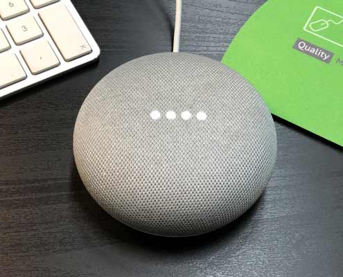 Google Home Mini auf 123-mousepad Google Home Mini auf 123-mousepad