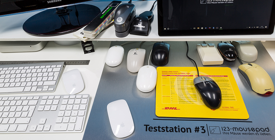 PC-Mäuse Teststation